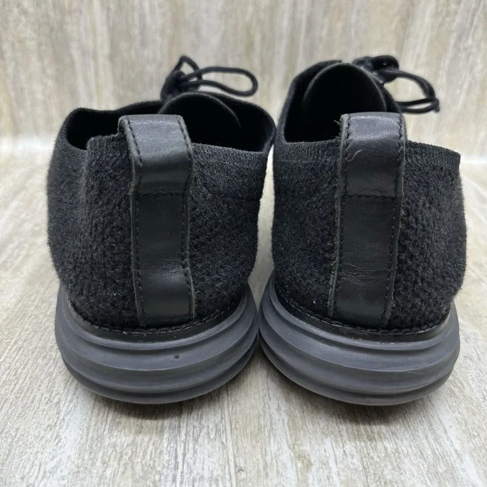 Cole Haan Grand OS Mens Size 11.5M Gray‎ Oxford Knit Lace Up Comfort Shoes